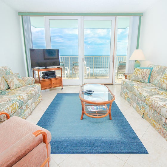 Coastal Living Room with Ocean Views