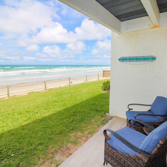 Blissful oceanfront view from the patio