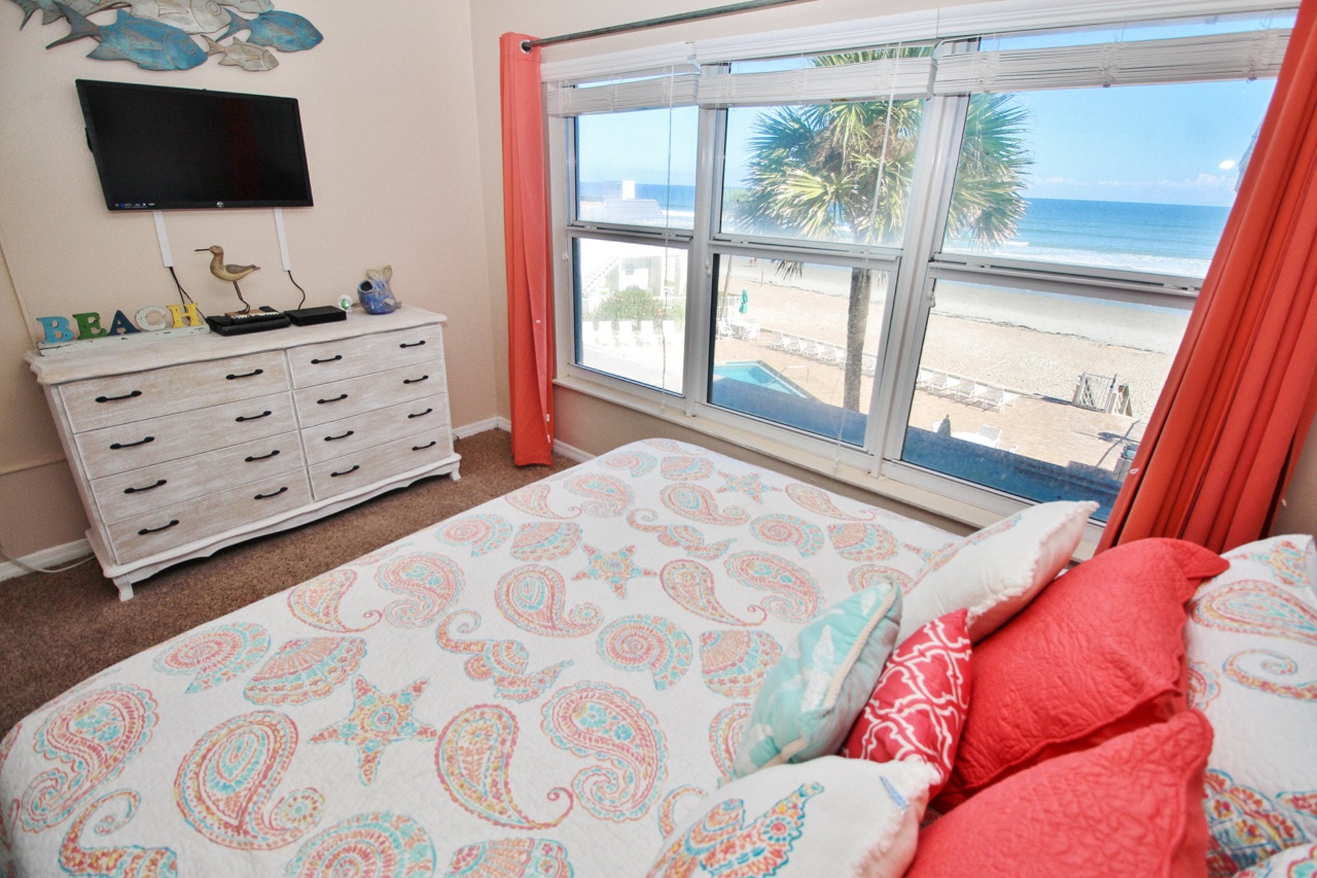 Beach View from Primary Bedroom