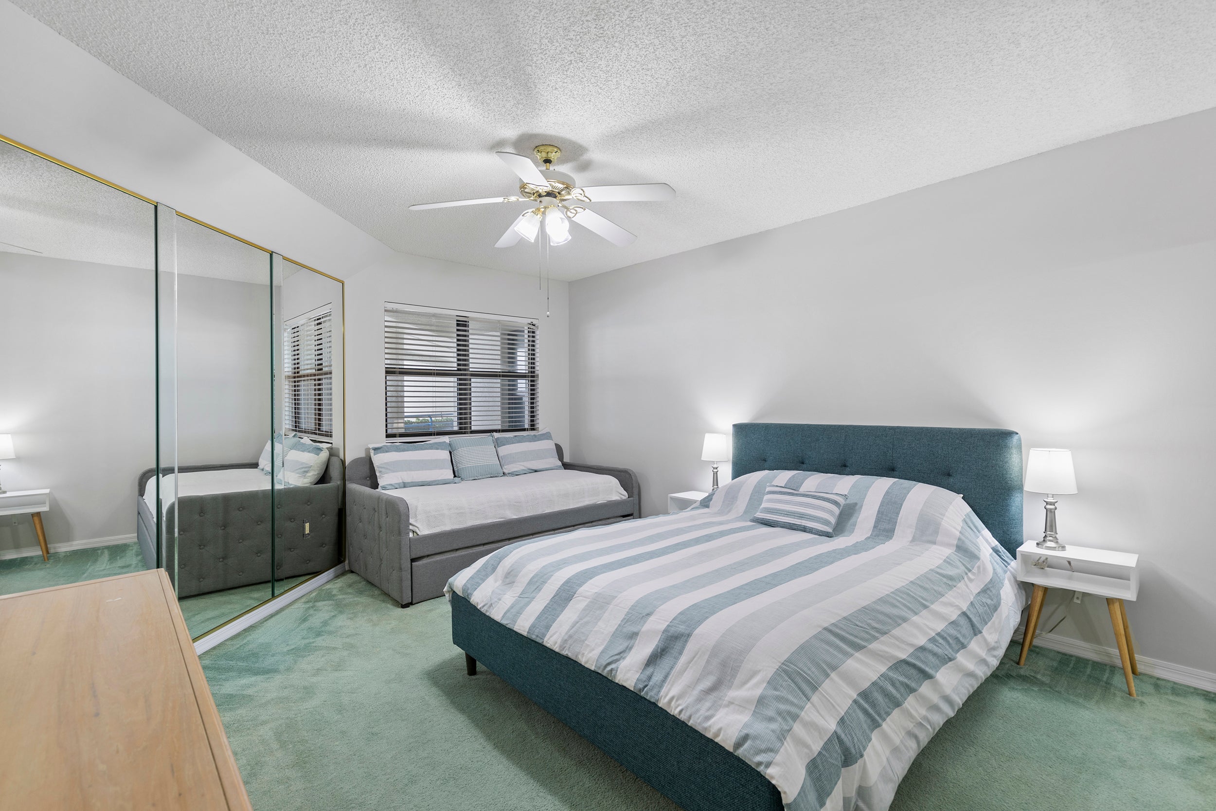 Guest Bedroom with Queen Bed and Trundle Bed