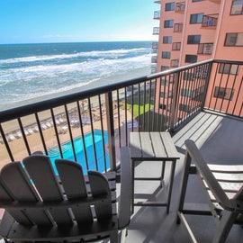 Oceanfront balcony