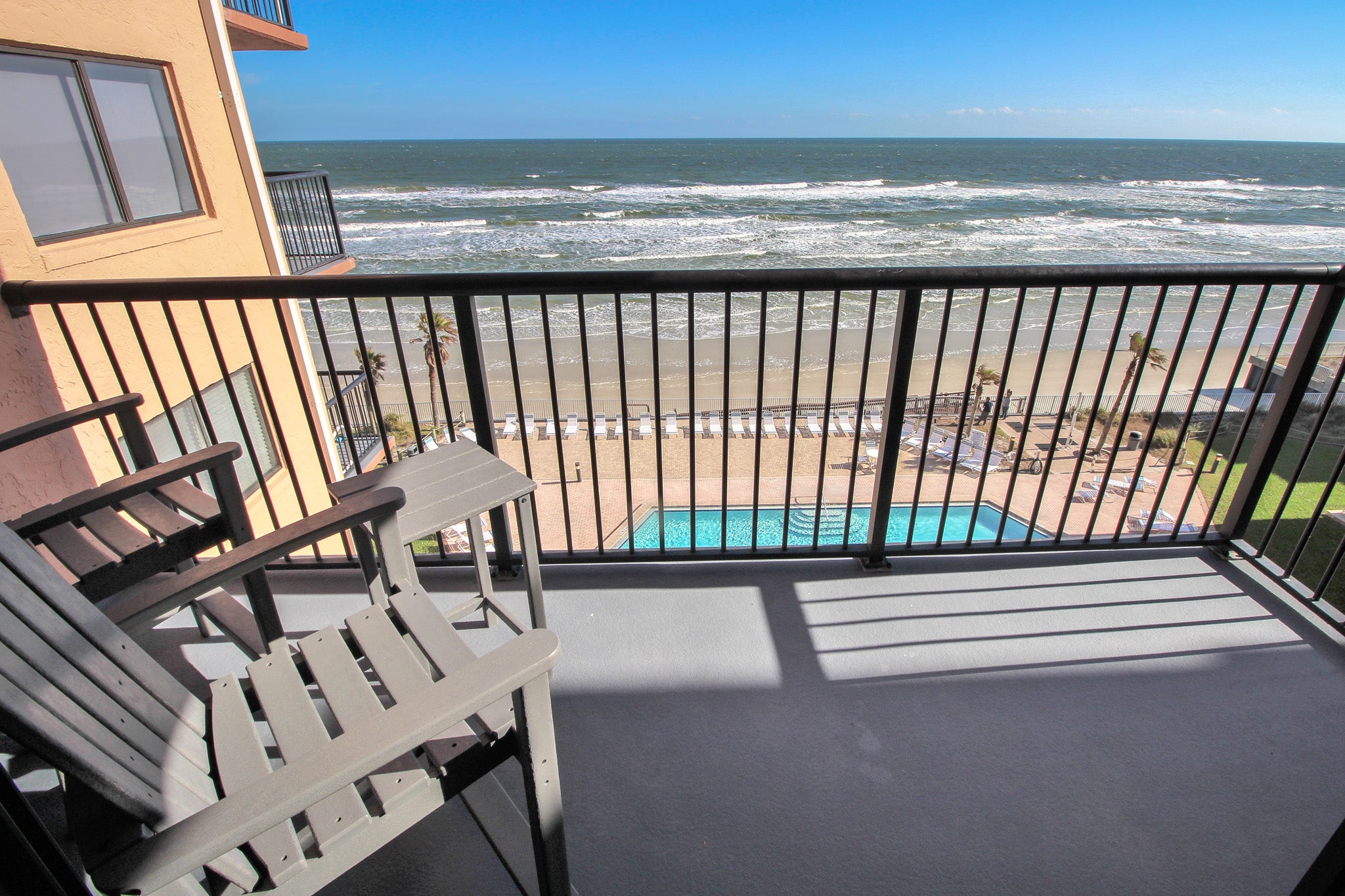 Oceanfront balcony